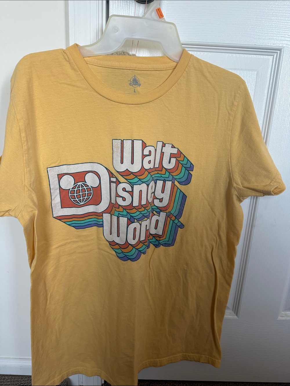 Disney Yellow Tee with Blue Logo